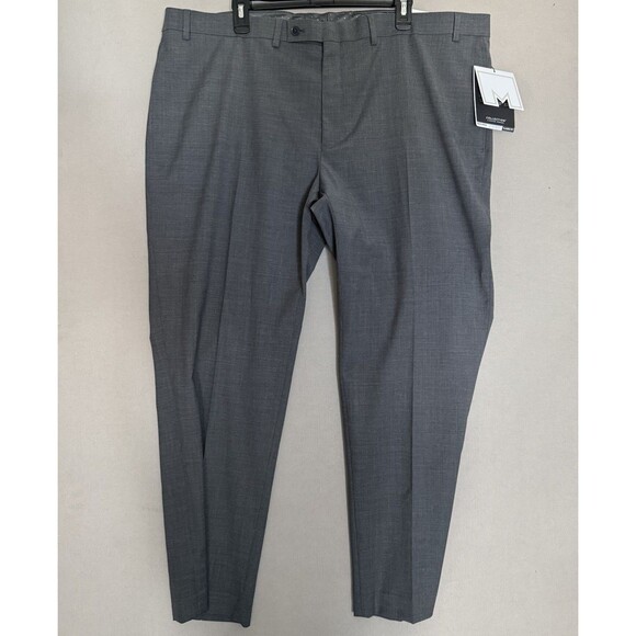 COLLECTION by Michael Strahan Dress Pants 44Wx30L  Gray Tech Wool Men’s Classic - Picture 1 of 10
